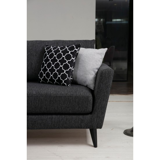 3-Seat Sofa Mayorka 3 Seater Dark Grey 3-Seat Sofa Mayorka 3 Seater Dark Grey