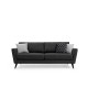 3-Seat Sofa Mayorka 3 Seater Dark Grey 3-Seat Sofa Mayorka 3 Seater Dark Grey