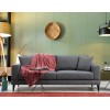 Atelier del Sofa 3-Seat Sofa-Bed Nordic 3 Seater Dark Grey