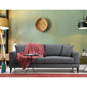 3-Seat Sofa-Bed Nordic 3 Seater Dark Grey