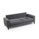3-Seat Sofa-Bed Nordic 3 Seater Dark Grey Atelier del Sofa 3-Seat Sofa-Bed Nordic 3 Seater Dark Grey