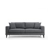Atelier del Sofa 3-Seat Sofa-Bed Nordic 3 Seater Dark Grey