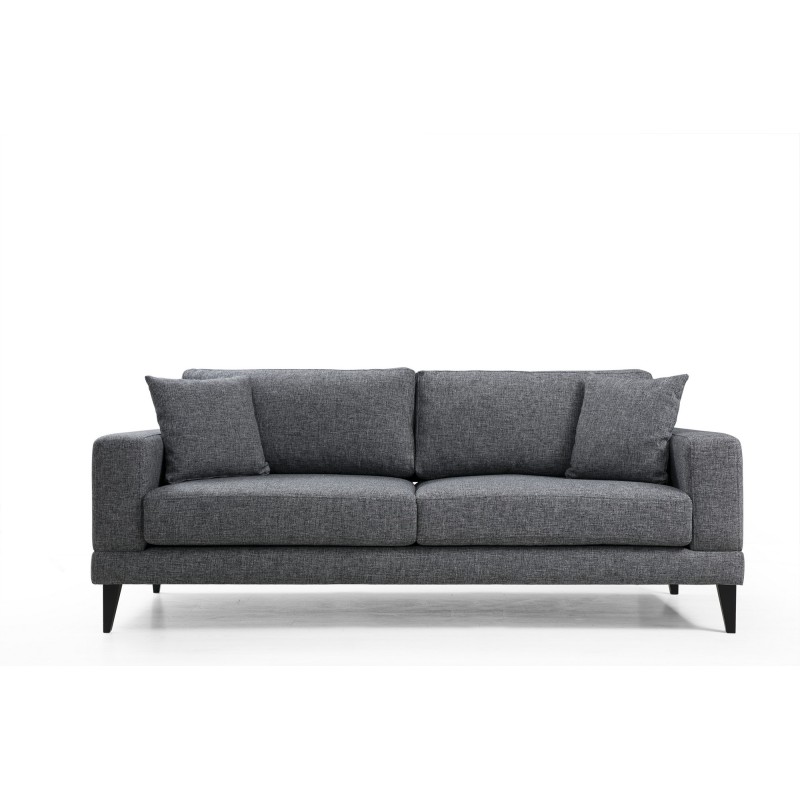 Atelier del Sofa 3-Seat Sofa-Bed Nordic 3 Seater Dark Grey