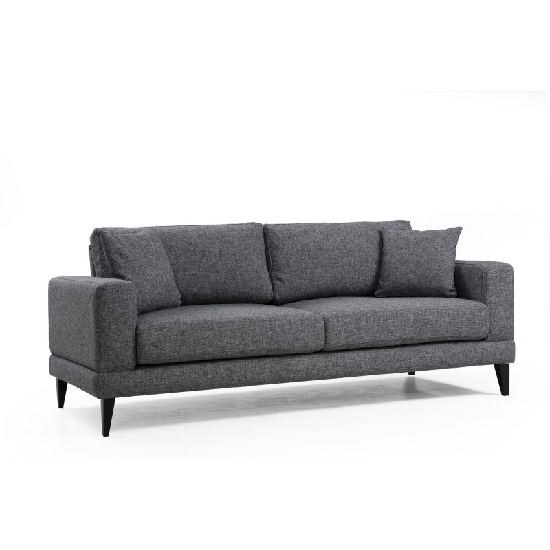 Atelier del Sofa 3-Seat Sofa-Bed Nordic 3 Seater Dark Grey