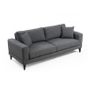 Atelier del Sofa 3-Seat Sofa-Bed Nordic 3 Seater Dark Grey