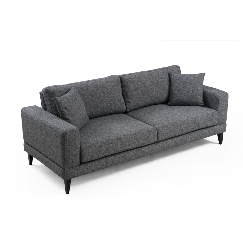 Atelier del Sofa 3-Seat Sofa-Bed Nordic 3 Seater Dark Grey