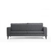 Atelier del Sofa 3-Seat Sofa-Bed Nordic 3 Seater Dark Grey