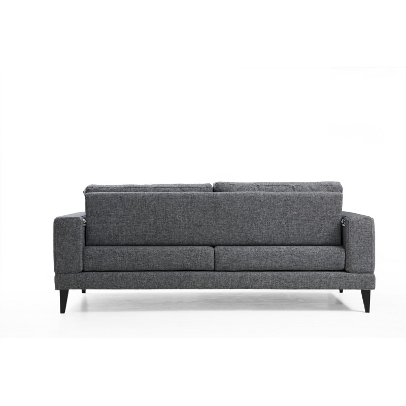 Atelier del Sofa 3-Seat Sofa-Bed Nordic 3 Seater Dark Grey