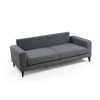 Atelier del Sofa 3-Seat Sofa-Bed Nordic 3 Seater Dark Grey