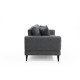 3-Seat Sofa-Bed Nordic 3 Seater Dark Grey Atelier del Sofa 3-Seat Sofa-Bed Nordic 3 Seater Dark Grey