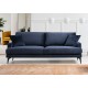 Atelier del Sofa 3-Seat Sofa Papira 3 Seater - Navy Blue Navy Blue