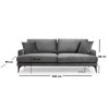 Atelier del Sofa 3-Seat Sofa Papira 3 Seater - Grey Grey