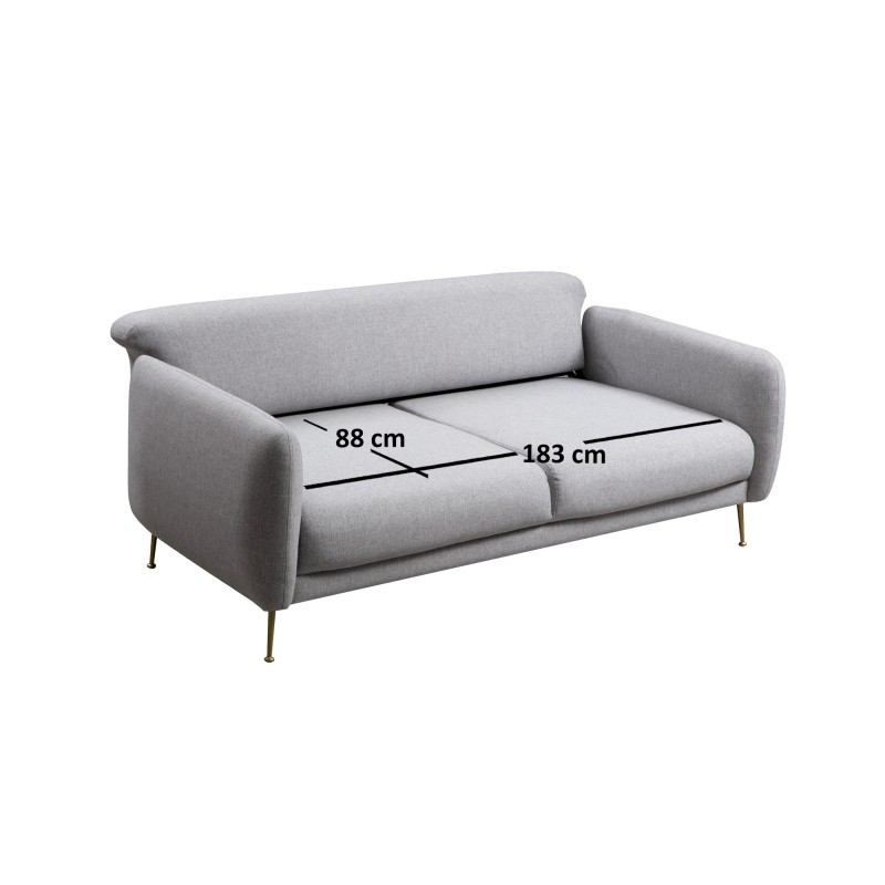 Atelier del Sofa 3-Seat Sofa-Bed Sevilla 3 Seater - Grey Grey