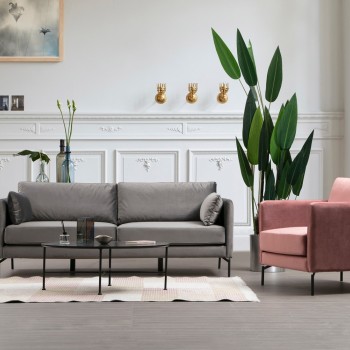 3-Seat Sofa Sino 3 Seater Grey