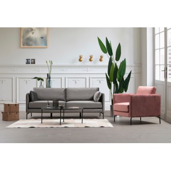 3-Seat Sofa Sino 3 Seater Grey