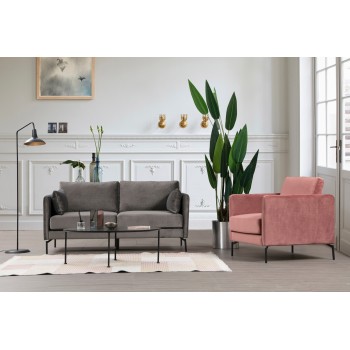 2-Seat Sofa Sino 2 Seater Grey