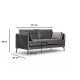 2-Seat Sofa Sino 2 Seater Grey