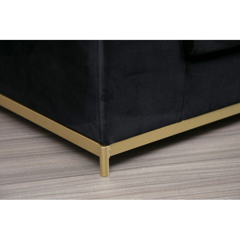 4-Seat Sofa Line With Side Table - Black Black
Gold