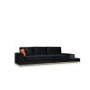 4-Seat Sofa Line With Side Table - Black Black
Gold