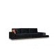 4-Seat Sofa Line With Side Table - Black Black
Gold