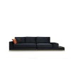 4-Seat Sofa Line With Side Table - Black Black
Gold