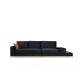 4-Seat Sofa Line With Side Table - Black Black
Gold