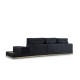 4-Seat Sofa Line With Side Table - Black Black
Gold