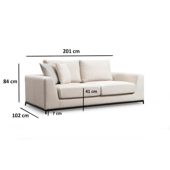 2-Seat Sofa Line 2 Seater Beige 2-Seat Sofa Line 2 Seater Beige