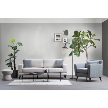 3-Seat Sofa-Bed Nordic 3 Seater - Beige Beige