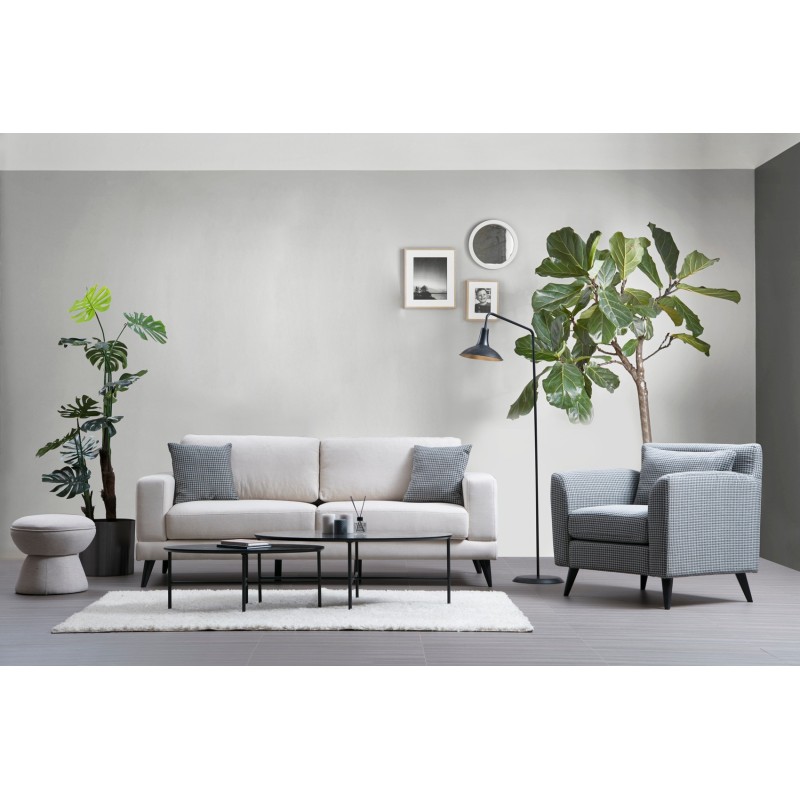 Atelier del Sofa 3-Seat Sofa-Bed Nordic 3 Seater - Beige Beige