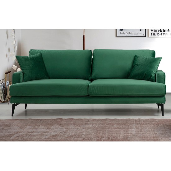 3-Seat Sofa Papira 3 Seater Green Atelier del Sofa 3-Seat Sofa Papira 3 Seater Green