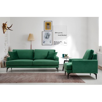 3-Seat Sofa Papira 3 Seater Green