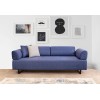 3-Seat Sofa-Bed Infinity with Side Table - Blue Blue