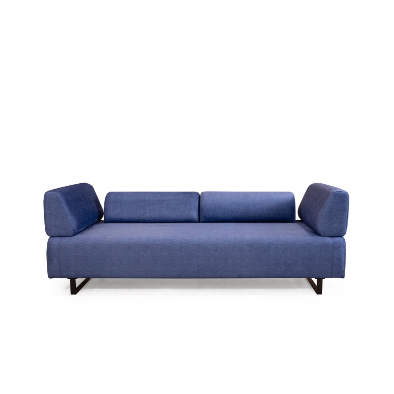 3-Seat Sofa-Bed Infinity with Side Table - Blue Blue