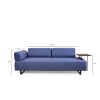 3-Seat Sofa-Bed Infinity with Side Table - Blue Blue