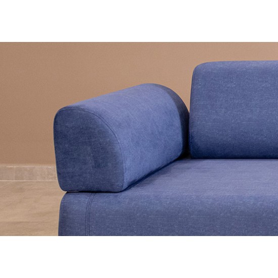 3-Seat Sofa-Bed Infinity with Side Table - Blue Blue