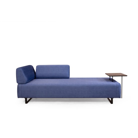 3-Seat Sofa-Bed Infinity with Side Table - Blue Blue