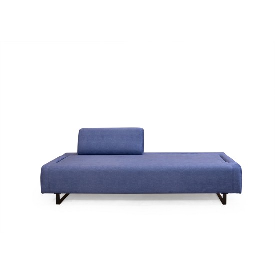 3-Seat Sofa-Bed Infinity with Side Table - Blue Blue