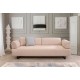 3-Seat Sofa-Bed Infinity with Side Table - Beige Beige