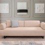 3-Seat Sofa-Bed Infinity with Side Table - Beige Beige
