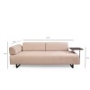 3-Seat Sofa-Bed Infinity with Side Table - Beige Beige