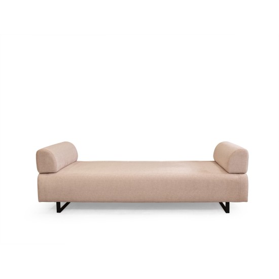 3-Seat Sofa-Bed Infinity with Side Table - Beige Beige
