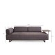 3-Seat Sofa-Bed Infinity with Side Table - Anthracite Anthracite 3-Seat Sofa-Bed Infinity with Side Table - Anthracite Anthracite