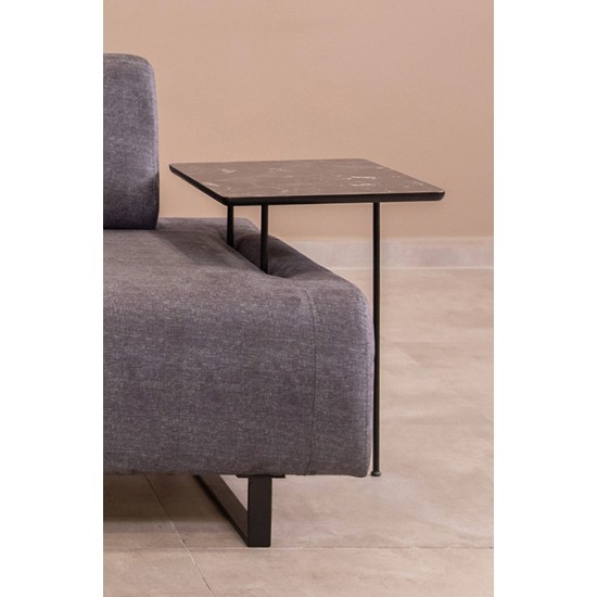 3-Seat Sofa-Bed Infinity with Side Table - Anthracite Anthracite 3-Seat Sofa-Bed Infinity with Side Table - Anthracite Anthracite