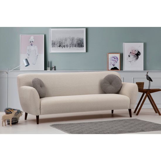 3-Seat Sofa Enna - Beige Beige 3-Seat Sofa Enna - Beige Beige