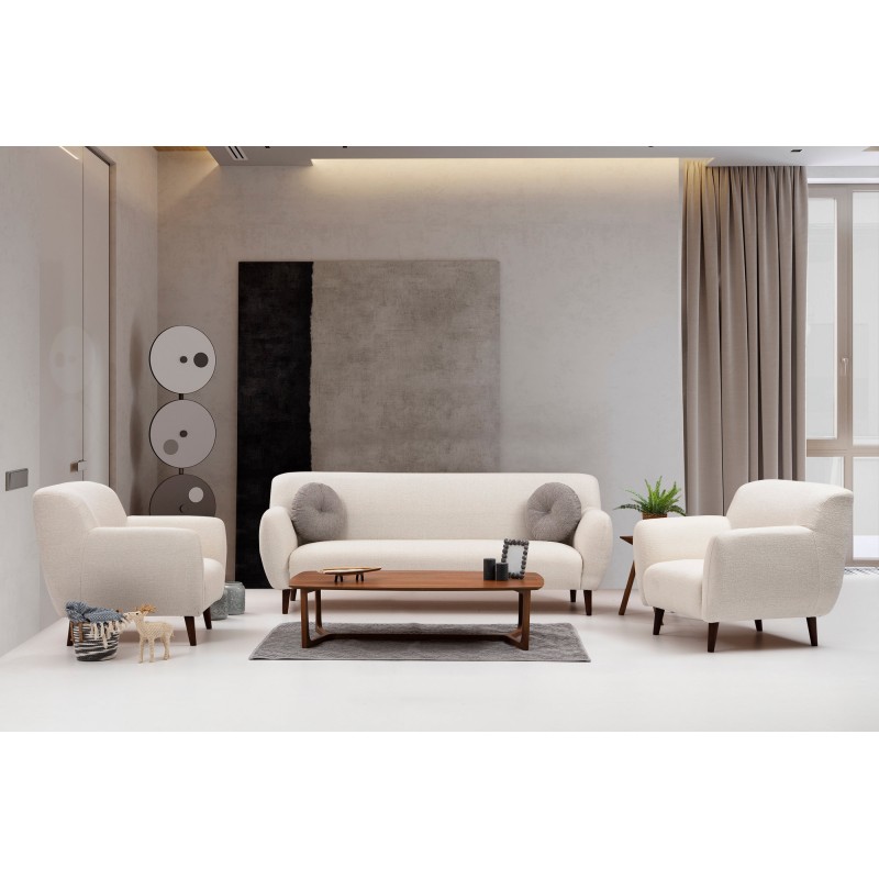 3-Seat Sofa Enna - Beige Beige