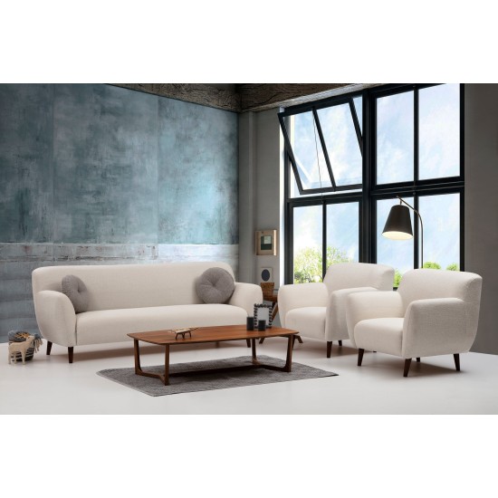 3-Seat Sofa Enna - Beige Beige 3-Seat Sofa Enna - Beige Beige