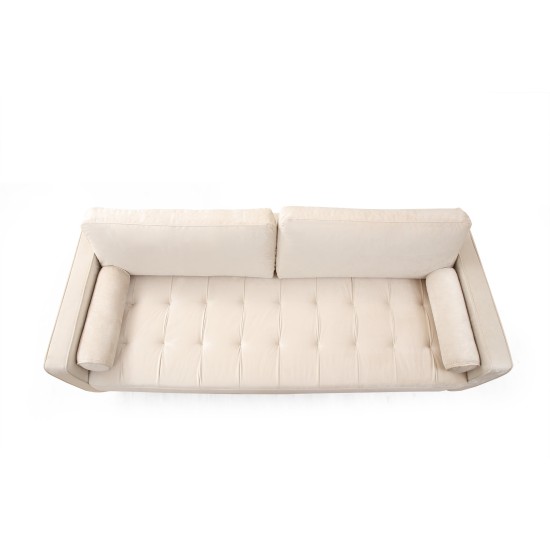3-Seat Sofa Rome - Beige Beige 3-Seat Sofa Rome - Beige Beige