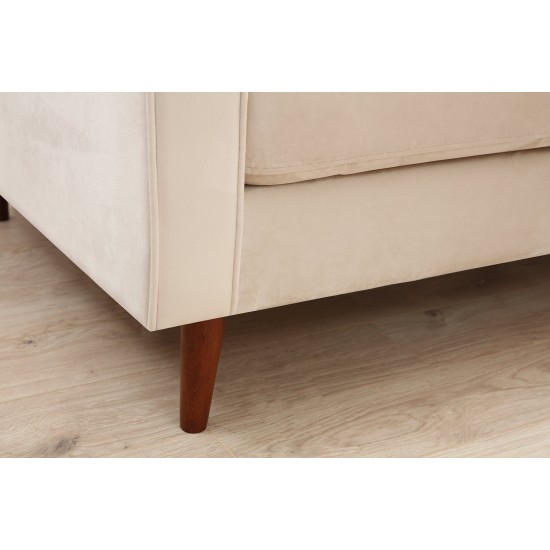 3-Seat Sofa Rome - Beige Beige 3-Seat Sofa Rome - Beige Beige