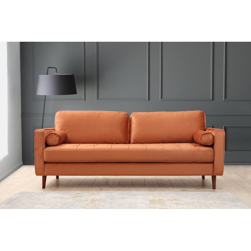 3-Seat Sofa Rome - Orange Orange